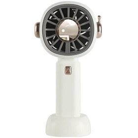 Resim CEPCASE Vantilatör Mini El Fanı Portatif Soğutucu Masa Üstü Kullanım Aparatlı Ergonamik Tasarım Sessiz Mod 