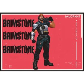 Resim Valorant Brimstone Gaming Oyuncu Mouse Pad 