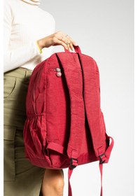 Resim Ultra Hafif Çok Cepli Su Geçirmez Sırt Çantası Kırmızı Model: 571-1g - Kırmızı 