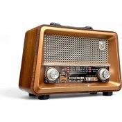 Resim Royal Trend Nostalji Ahşap Gerçek Radyo,bluetooth Özellikli Trend Nostaljik Radyo 