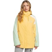Resim Roxy Highridge Hoodie Kadın Sarı Snowboard Mont 