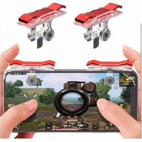 Resim Genel Markalar Metal Pubg Tetik Ateş Tetiği Düğmesi Oyun Adaptörü Fortnite Gamepad 