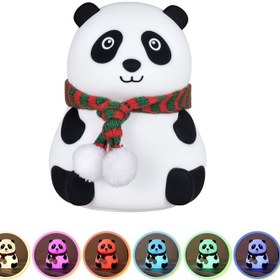 Resim USB Şarj Panda Başucu Silikon Gece Lambası Beyaz (Yurt Dışından) 