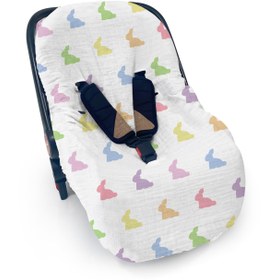Resim Müslin Ana Kucağı Kılıfı - Rainbow Lapin 