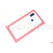 Resim Tkgz Xiaomi Mi 8 Arka Kapak Batarya Pil Kapağı Cam Beyaz 