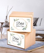 Resim Hafsa Ticaret Çeyiz Etiketi İsme Özel A4 Ebat (29 CM X 21 CM) - 20Lİ PAKET YÜKSEK YAPIŞKANLI Bohça Koli Etiketi 