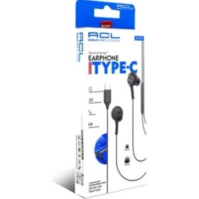 Resim Acl Type-C Silikonlu Kulak Içi Örgülü Kablolu Kulaklık 1.2m 