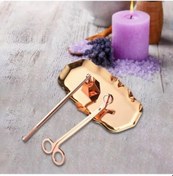 Resim Zcjb 3 Parçalı Mum Aksesuar Seti Mum Fitili Altın-gül-66962 