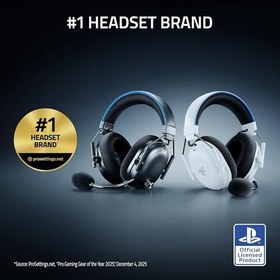 Resim Razer BlackShark V3 Pro for PlayStation - Kablosuz Aktif Gürültü Engelleme E-spor Kulaklığı ANC - TriForce 50mm Sürücüler - HyperSpeed 2,4 GHz - THX Spatial Audio - PS5/PC | Siyah 