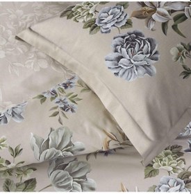 Resim Taç Elodie Saten Çift Kişilik Nevresim Takımı Bej 000000001000049259 Bej 