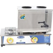 Resim İdeal Çelik Gazlı Çay Ocağı - 2 Demlik 25LIK 
