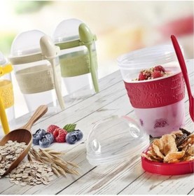 Resim Titiz Take And Go Hazneli Yoğurt Kabı 600 Ml 