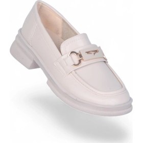 Resim Ayakcenter Nhr1 Kadın Loafer Ayakkabı Krem 