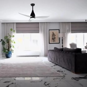 Resim Fancium LED Aydınlatmalı Uzaktan Kumandalı Beyaz Tavan Vantilatörü DKF-303 