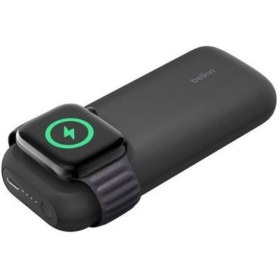 Resim BELKIN Belkin BoostCharge 10000 Mah 20W Powerbank + Apple Watch Kablosuz Hızlı Şarj - Siyah Outlet 