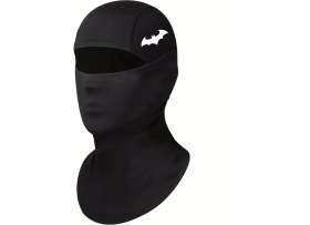 Resim Flex Batman Reflektörlü Siyah Kar Maskesi Balaklava Spor Motor 