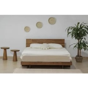 Resim Vivense Luna Patna Ahşap Karyola, Ceviz, 100X200 