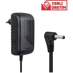 Resim Weko 12 Volt - 3 Amper 3.5 1.35 Uçlu Vera Yazar Kasa Pos Yerli Üretim Priz Tipi Plastik Kasa Adaptör 