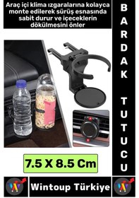 Resim Kompakt Dayanıklı Kolay Montaj Termos Şişe Kutu İçecek Oto Araç İçi Katlanabilir Bardak Tutucu 