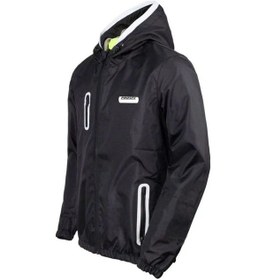 Resim Motoanl Prosev Yırtılmaz Poliamid Kumaş Yağmurluk Beyaz - Siyah 