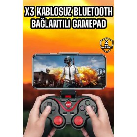 Resim Marsilyan Android Uyumlu Gamepad X3 Game Stick Oyun Kolu Bluetooth Bağlantılı 