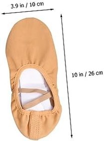 Resim BESPORTBLE Bale Ayakkabıları Elastik Bağcıklı Dans Ayakkabıları Yetişkinler Çocuklar İçin Yoga Dansı İçin Rahat Beden 45 