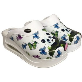 Resim Hipokrat Air Havalı Taban Tam Ortopedik Panda Desenli Sabo Terlik Çok Renkli 