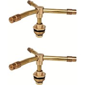 Resim Willowhaven 2 Adet 3 Kollu Pirinç Döner Fıskiye, 360 Dönüşlü Otomatik Bahçe Sulama Sistemi 