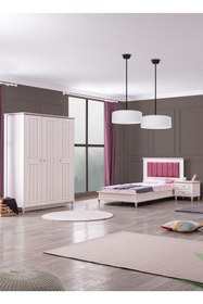 Resim Setay Ezgi Genç Odası - 3 Kapılı Dolap, Karyola, Komodin 