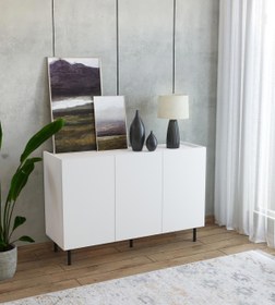 Resim Modern Çok Amaçlı Beyaz Konsol 120 cm 