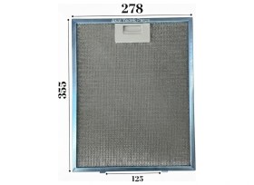 Resim Süppürge Silverline Ile Uyumlu Davlumbaz 27,8X35,5 cm Arka Ara 12,5cm Aspiratör Filtre 