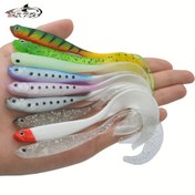 Resim 4 adet Yumuşak Yapay Balıkçılık Yem Solucan Yüzücü Yemleri - Yürüyüş Balığı 12cm 5.5g - Etkili Balıkçılık İçin Gerçekçi Tasarım 