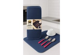 Resim Happy Premium Çift Taraflı Bulaşık Kurutma Matı -Lacivert 