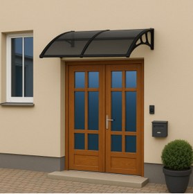 Resim SUNDURMAGROSS LUPIN Kapı Pencere Üstü Pratik Sundurma 105X240 - Siyah 