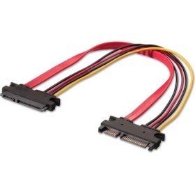 Resim Ti-mesh Sata Uzatma Kablosu 15+7 Pin (M / F) - 50 Cm 