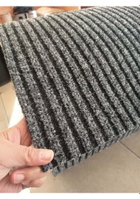 Resim Çelik Halı 2 X 25 Metre Gri Dış Ve Iç Zemin Kaymaz Halı Yolluk Ta Çok Renkli 