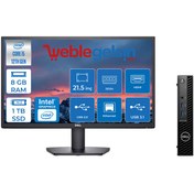 Resim Dell Optiplex 3000MFF Intel Core i5 12500T 8GB 1TB SSD 21.5'' FHD FreeDos Mini Masaüstü Bilgisayar 3000MFF33M 