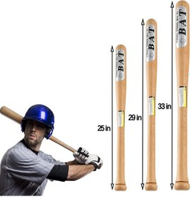 Resim Lemestar 84cm Ağır Tip Ahşap Beysbol Çubuğu - Somun Ağacı Yüksek Parlatma - Spor Ve Egzersiz Kullanıma Uygun 