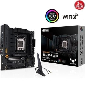 Resim Asus Tuf B650M-E Gamıng Wıfı-6e Ddr5 HDMI Dp Pcıe 16X V4.0 Am5 Matx 