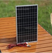 Resim Elmpaly 18v Taşınabilir Solar Panel Kit 100a Kontrolcülü Timsah Ağız Bağlantılı Karavan Kamp Tekne Şarj 