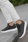 Resim mackrock sports Erkek Lazer Cilt Deri Lifestyle Casual Şık Günlük Bağcıklı Ortopedik Sneaker Spor Ayakkabı 