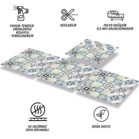 Resim Tink Kendinden Yapışkanlı Renkli Fas4 019 Desenli Pvc Karo 30x30 Cm 