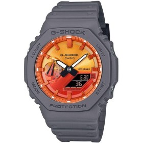 Resim Casio G-shock Ga-2100fl-8adr Gri Renk 20 Atm Su Geçirmez Yeni Analog Dijital Erkek Kol Saati Siyah 