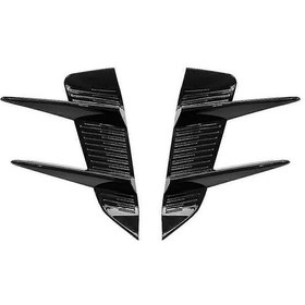 Resim Mg 4 Mg4 Ev Mulan 2023 Aksesuarları Siyah İçin Araç Ön Tampon Spoyleri Yan Kaplama Kaplaması 