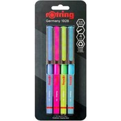 Resim Rotring Liner Keçe Uçlu Kalem 4 Lü Bls Canlı Renk 