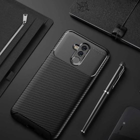 Resim Canpay Huawei Mate 20 Lite Uyumlu Kılıf Legion Series Flexible Soft Carbon Design Case 