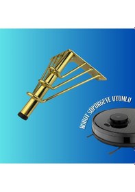 Resim 15 Cm Metal 3 Telli Koltuk Ayağı Mobilya Ayağı Ünite Ayağı Konsol Ayağı Puf Berjer Ayağı Gold 
