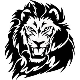 Resim Genel Markalar Aslan Tasarımlı Oto Motor Laptop Duvar Folyo Sticker 40 X 44 