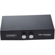 Resim Delixa Ancheyn VGA Switch Çoklayıcı Ekran ve Kasa Çoğaltıcı 2 Ekran 1 Kasa veya 2 Kasa 1 Ekran 4675 