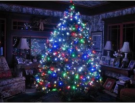 Resim Coverzone 30 Metre Fişli Sarı Led Işık Noel Yılbaşı Ağacı Işığı Led Ampül Çam Ağacı Balkon Merdiven Salon Yada Oda Süslemelerinde Kullanıma Uygun 220v Prizden Enerjisini Alır (30 Metre) 